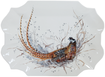 Sologne Pheasant Serving Platter Gien